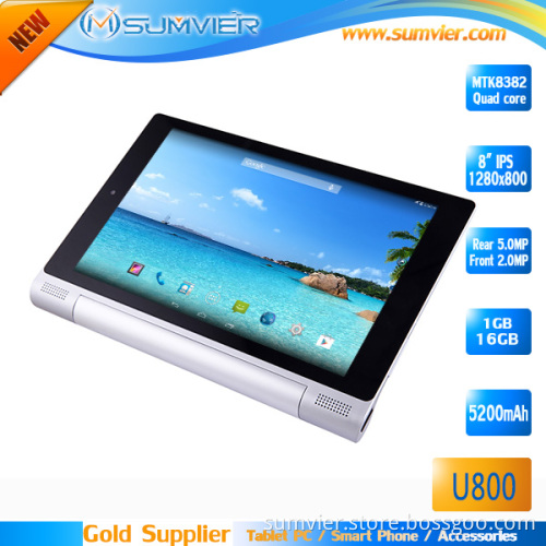 8 Inch IPS HD 1280*720 Mtk8382 Quad Core 1GB 16GB 3G Android 4.4 Tablet PC